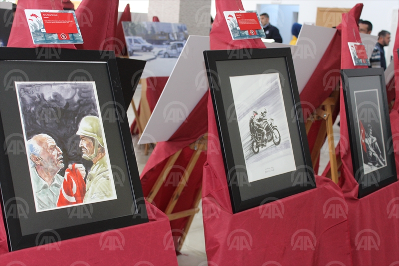 İranlı ressamdan "15 Temmuz" sergisi