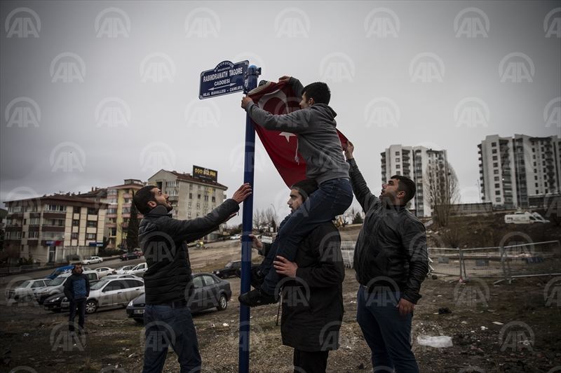 Hollanda'nın Ankara Büyükelçiliği önündeki protestolar