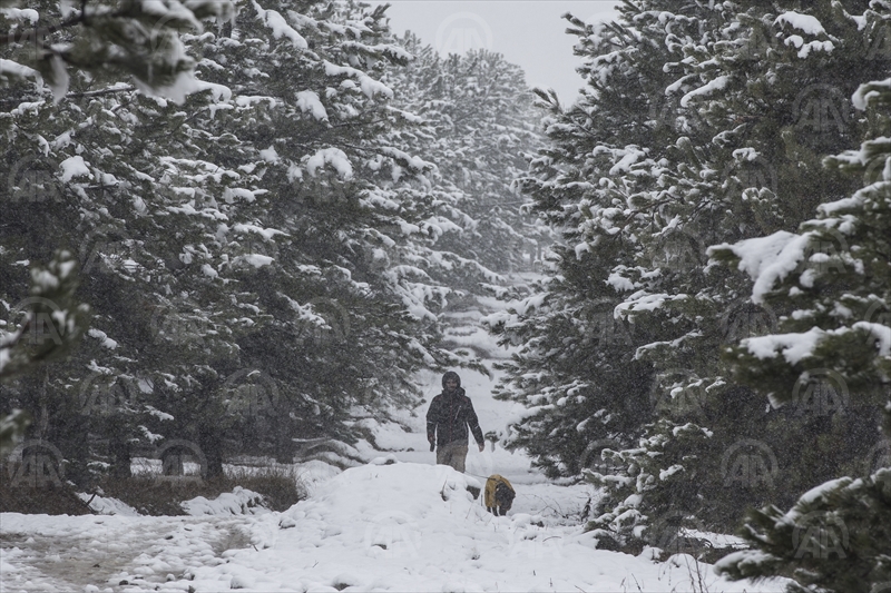 Ankara'da kar yağışı
