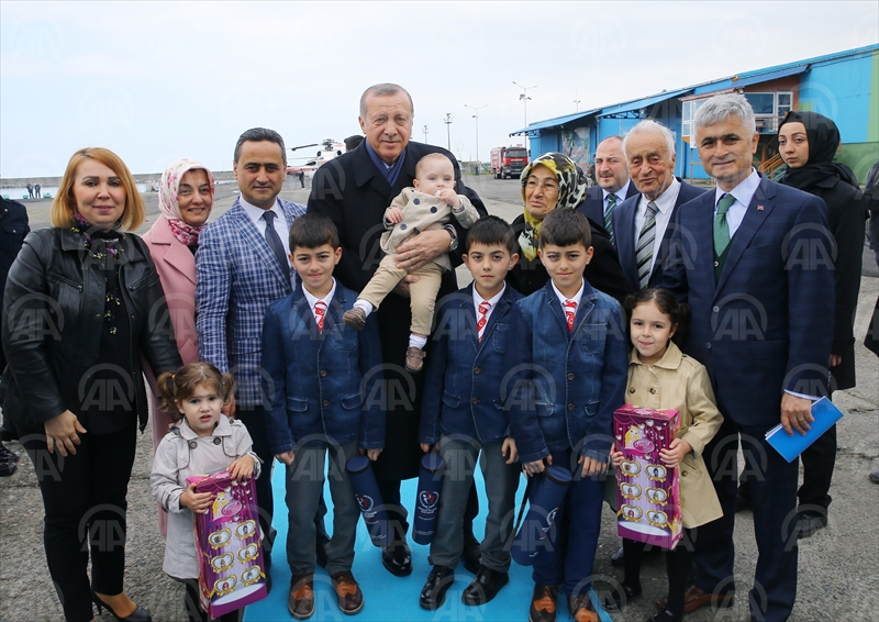 Cumhurbaşkanı Erdoğan Rize'de..