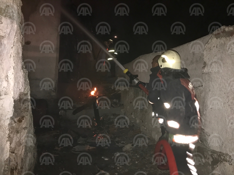 Başkentte gecekondu yangını