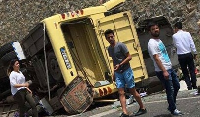 Marmaris'teki tur otobüsü kazası