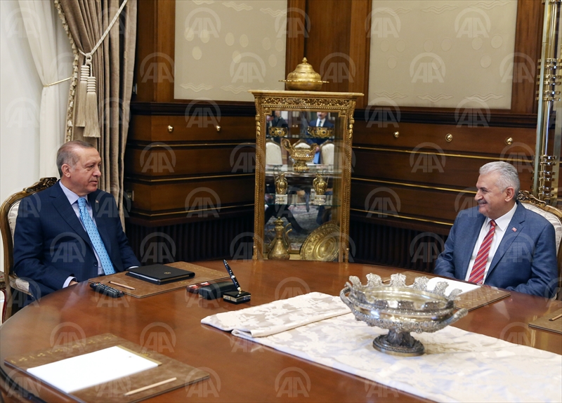 Erdoğan, Başbakan Yıldırım'ı kabul etti
