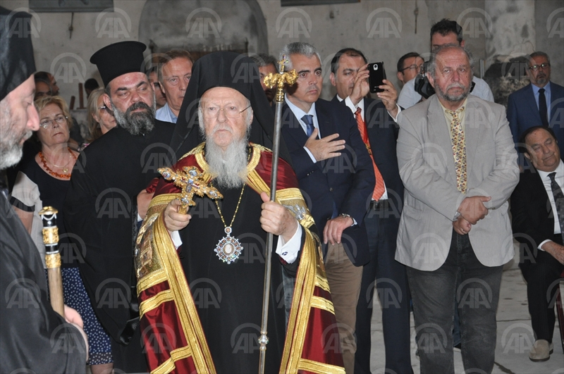 Fener Rum Patriği Bartholomeos Nevşehir'de ayine katıldı