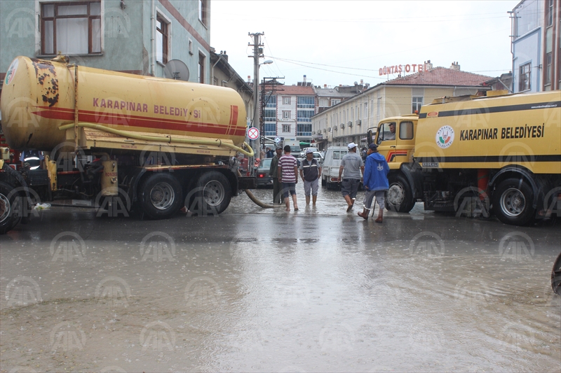 Karapınar'da sağanak