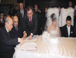 Mhp Genel Başkanı Bahçeli Nikah Şahidi Oldu