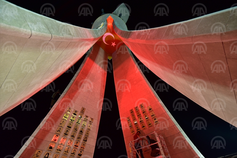 "15 Temmuz Şehitler Anıtı" açılışa hazır