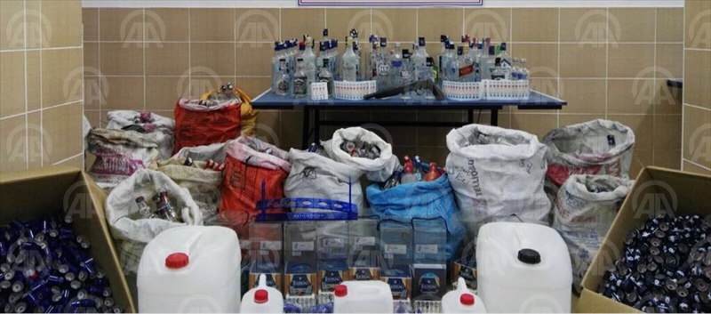 Konya'da sahte içki operasyonu