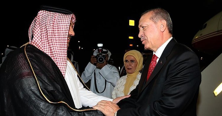 Cumhurbaşkanı Erdoğan Katar'da..
