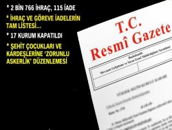 İki yeni KHK yayınlandı!