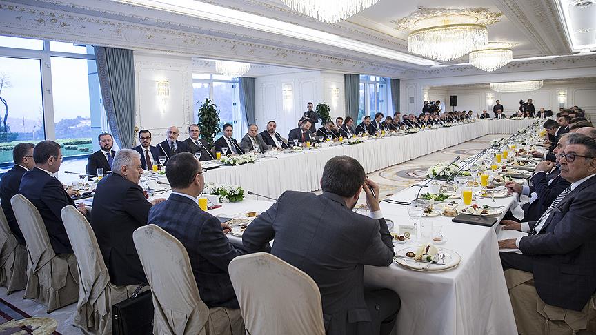 Yıldırım medya temsilcileriyle bir araya geldi
