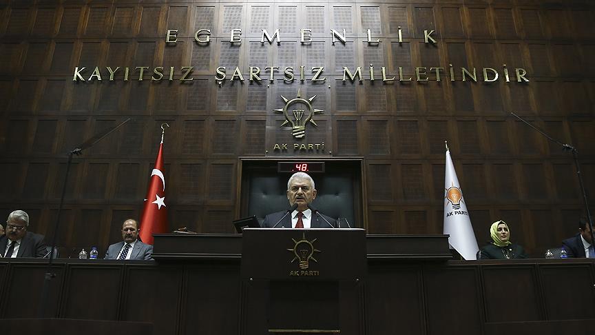 Başbakan Yıldırım grup toplantısında konuştu