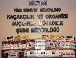 Rize'de Kaçak Sigara Operasyonu