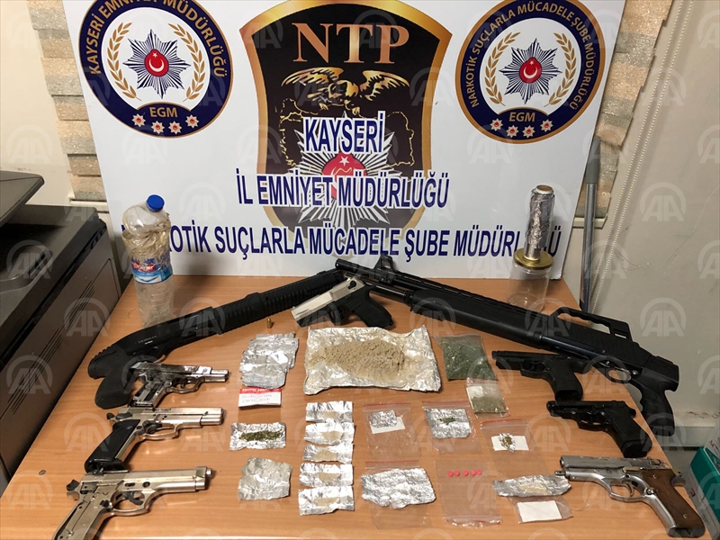 Kayseri'de uyuşturucu operasyonu