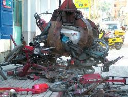 Hurda Motosikletler Satılarak Elden Çıkarıldı