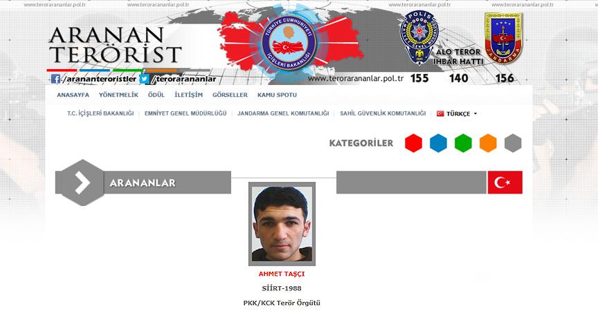 Gri listedeki PKK'lı terörist etkisiz hale getirildi