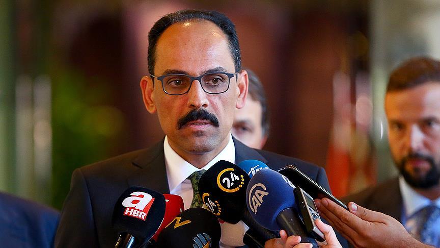 Cumhurbaşkanlığı Sözcüsü Kalın: En güzel cevabı cemaat vakıfları verdi