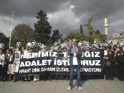 Dink Cinayeti protestosunda "Katil Ergenekon" sloganı