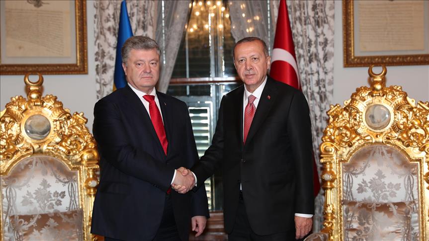 Erdoğan ile Poroşenko görüşmesi sona erdi