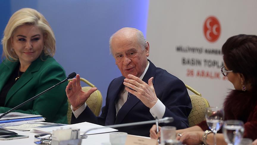 Bahçeli: Fırat'ın doğusuna müdahaleyi Türk milleti arzulamaktadır