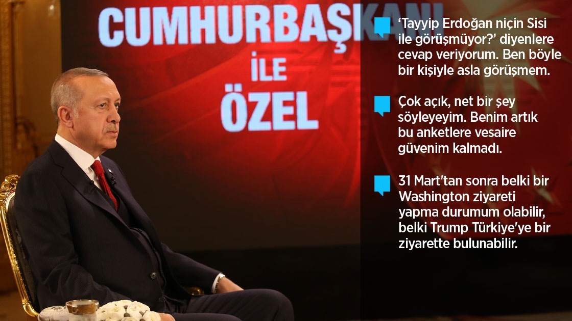 Cumhurbaşkanı Erdoğan: Meydanlar şu anda gayet iyi