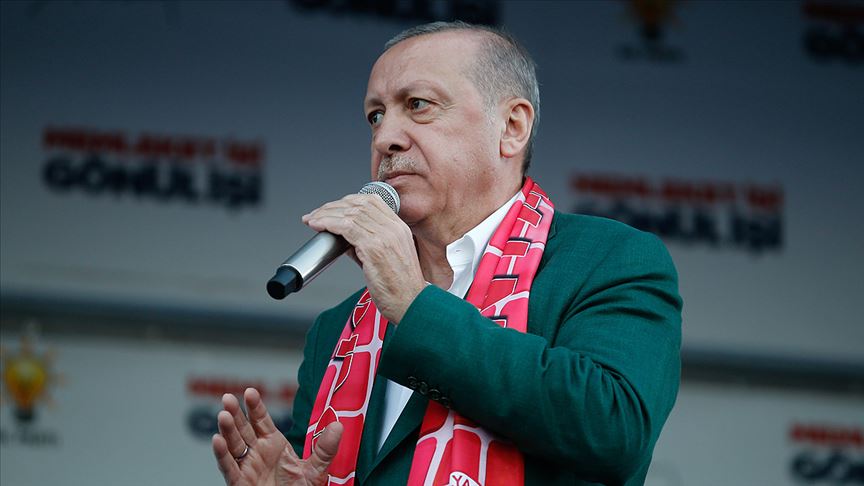 Erdoğan: Oy için bölücülere taşeronluk yapanlar mücadelemizi idrak edemez