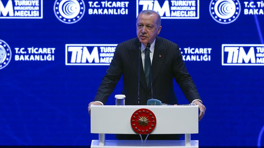 Erdoğan: İhracatımız %5,4 artarak 15 milyar dolara ulaştı