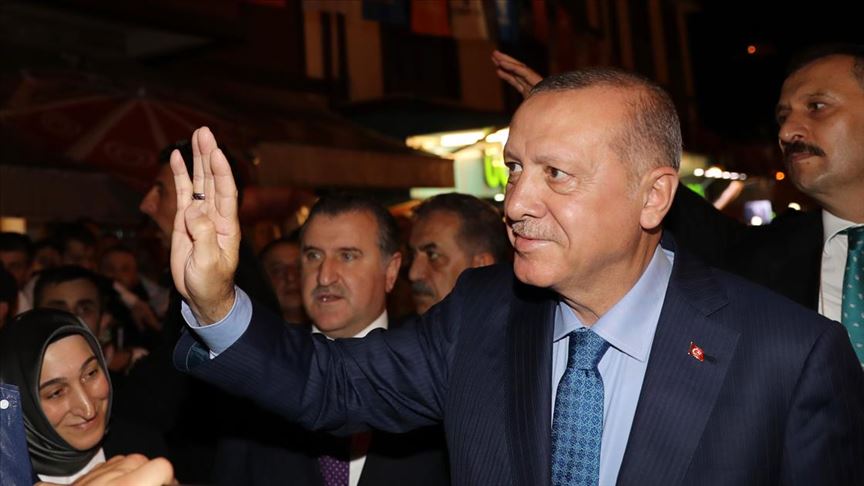 Cumhurbaşkanı Erdoğan Güneysu'da...