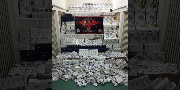 2,8 MİLYON liralık kaçak elektronik eşya operasyonu