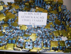 Gaziantep'te Gümrük Kaçağı 15 Bin 760 Cinsel Uyarıcı Hap Ele Geçirildi!!
