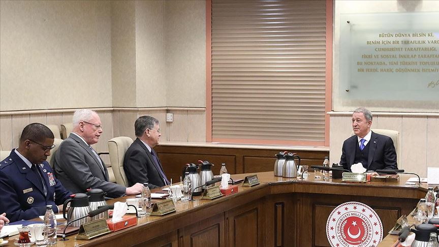 Milli Savunma Bakanı Akar ABD Suriye Özel Temsilcisi Jeffrey'i kabul etti