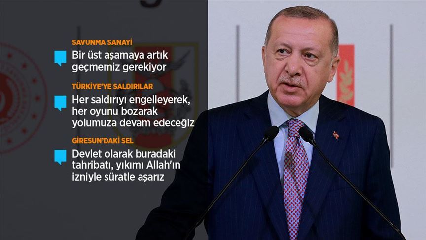 Erdoğan: Türkiye savunma sanayisinde kararlı bir şekilde yoluna devam ediyor
