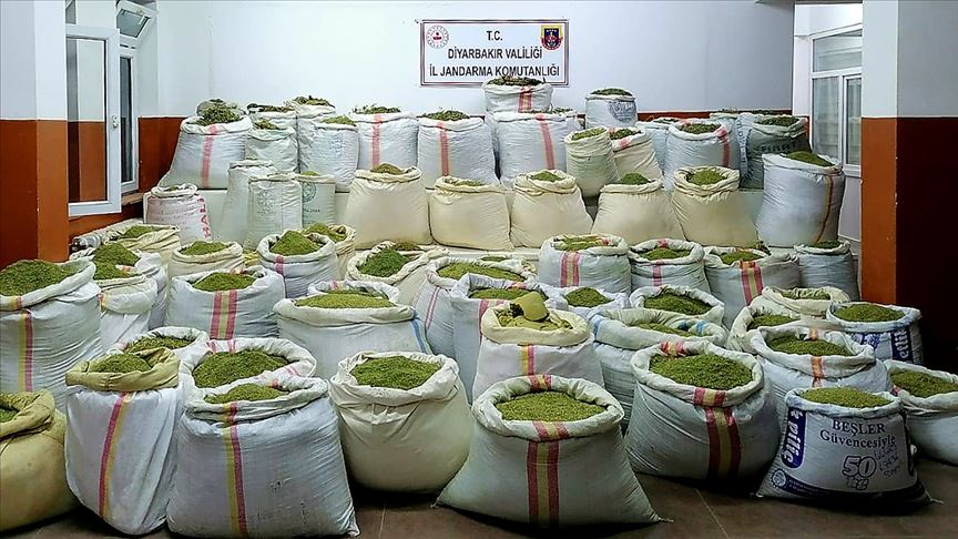 Jandarma Genel Komutanlığı: Diyarbakır'da yılbaşından bugüne kadar 32 ton esrar yakalandı