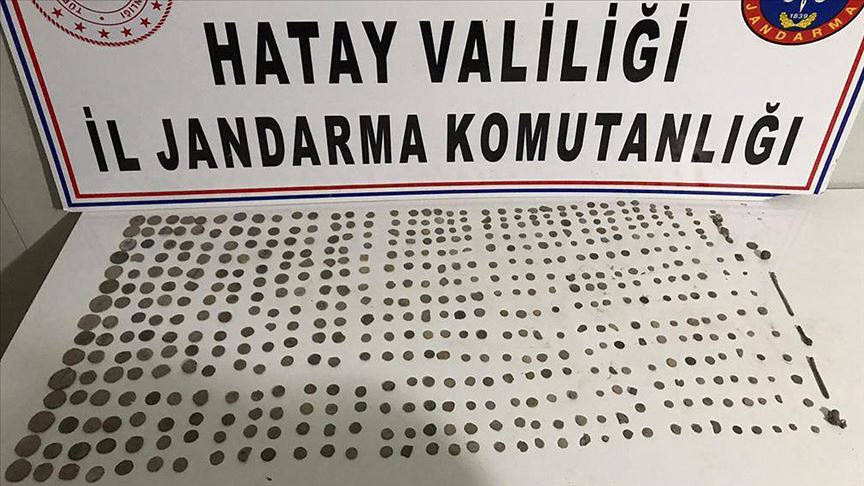 Hatay'da motosiklette 516 sikke ele geçirildi!