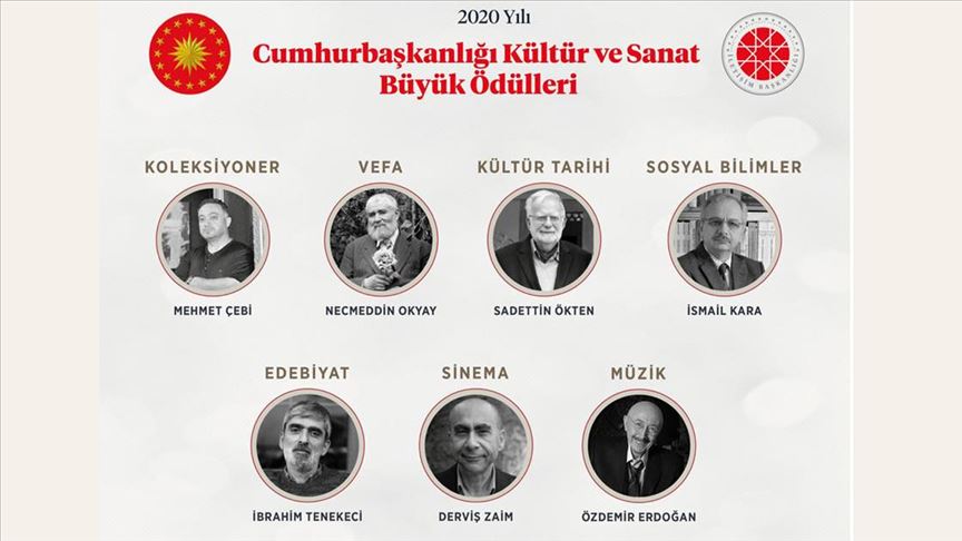 Cumhurbaşkanlığı Kültür ve Sanat Büyük Ödülleri'ne layık görülen isimler açıklandı