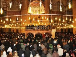 Selimiye Camii Mevlit Kandili'nde Doldu Taştı