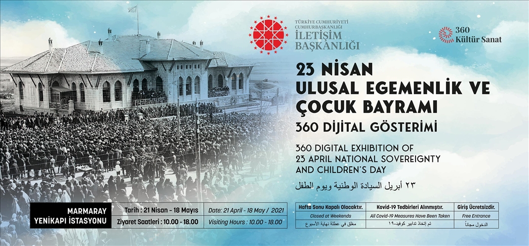 Cumhurbaşkanlığı İletişim Başkanlığı'ndan 23 Nisan'a özel sergi