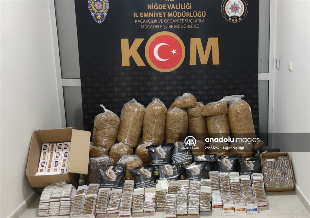 Niğde'de kaçakçılık operasyonunda 4 şüpheli gözaltına alındı