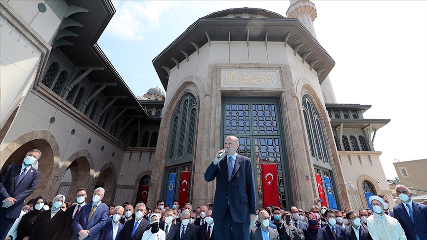 Erdoğan: Taksim Camimiz, İstanbul'un sembolleri arasındaki seçkin yerini şimdiden almıştır