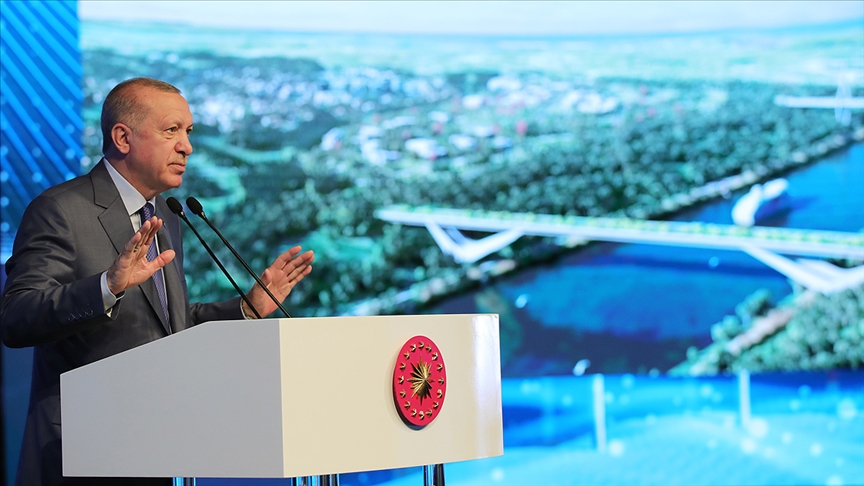 Cumhurbaşkanı Erdoğan'dan 'Kanal İstanbul' paylaşımı