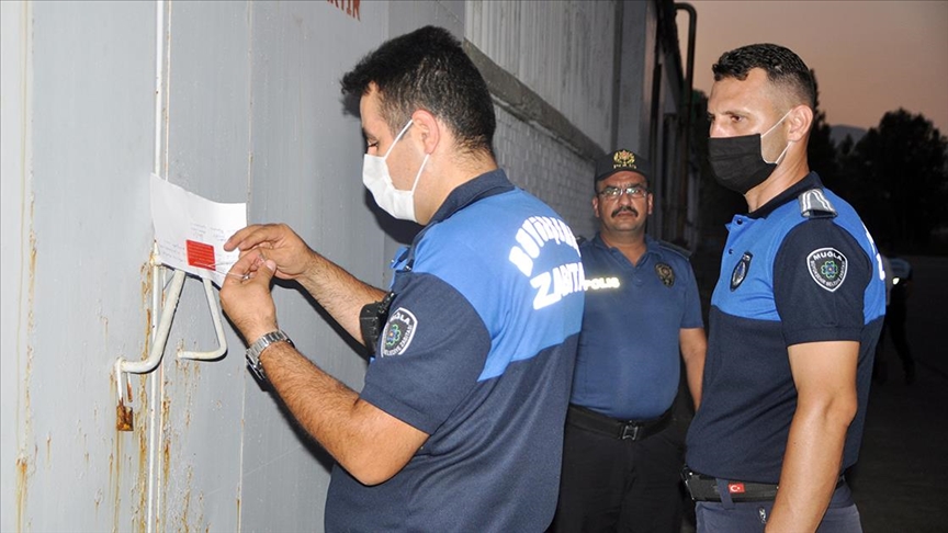 Dalaman'da ormanlık alana sıçrayan yangının başladığı fabrika mühürlendi