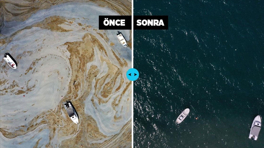 Marmara Denizi'nin güney kıyılarında müsilaj yok denilecek kadar azaldı