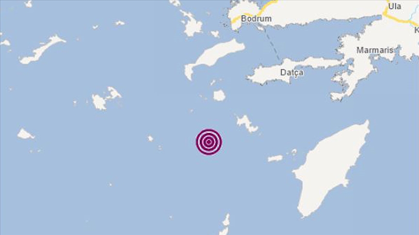 Ege Denizi'nde 4,2 büyüklüğünde deprem