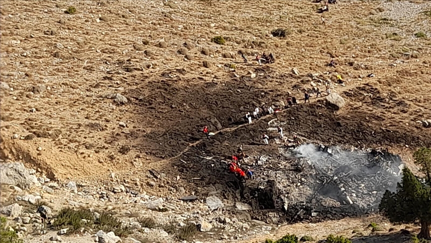 Kahramanmaraş'ta düşen yangın söndürme uçağının enkazında olay yeri inceleme çalışmaları tamamlandı