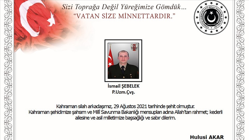 Pençe-Kaplan Operasyonu'nda yaralanan asker şehit oldu!