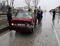 Sağanak Yağış Trafik Kazasına Neden Oldu