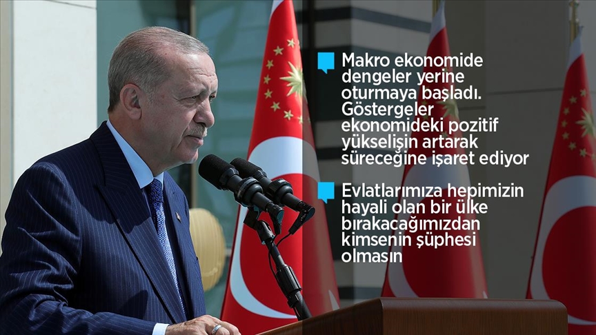 Cumhurbaşkanı Erdoğan: Büyük ve güçlü Türkiye silüeti ufukta gözükmüştür