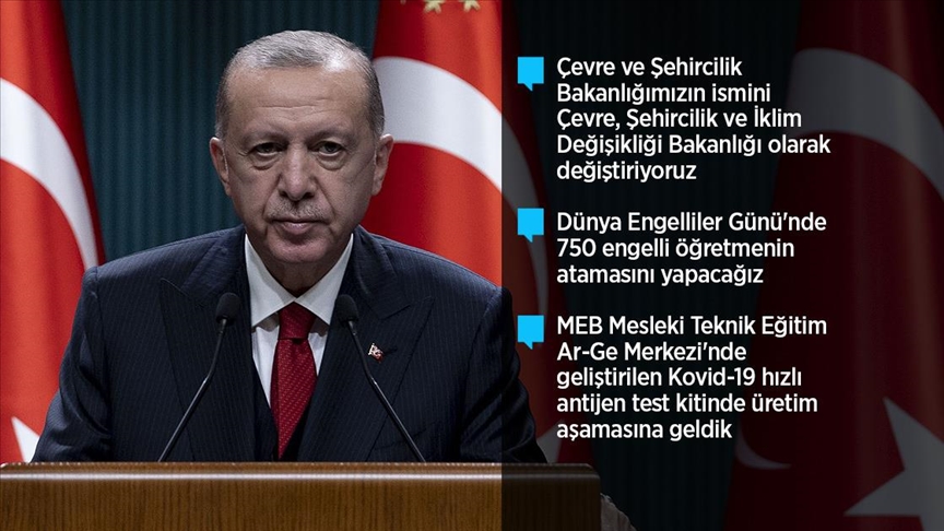 Cumhurbaşkanı Erdoğan: Suriye'nin kuzeyinden kaynaklanan tehditleri bertaraf etmekte kararlıyız