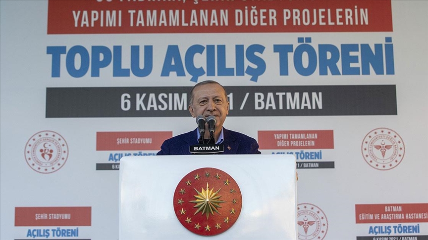 Erdoğan: Ülkemizi ve bölge insanımızı PKK'nın silahlı tasallutundan kurtardık