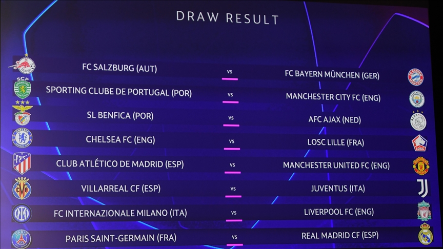 UEFA Şampiyonlar Ligi son 16 turu kura çekimi tekrarlandı